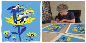 Serigrafia de João Fazenda reverte para apoio às populações afetadas pelos conflitos na Ucrânia